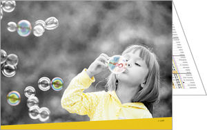 Calendriers publicitaires de poches enfants, Enfants Noir et Blanc 1