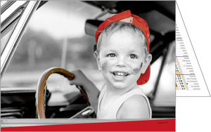 Calendriers publicitaires de poches enfants, Enfants Noir et Blanc 2