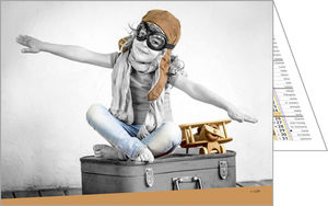 Calendriers publicitaires de poches enfants, Enfants Noir et Blanc 3