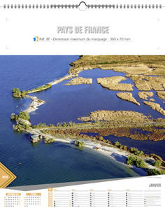 Calendriers publicitaires feuillets France, Calendrier Pays de France 1