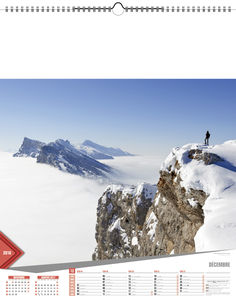 Calendriers publicitaires feuillets France, Calendrier Pays de France 12