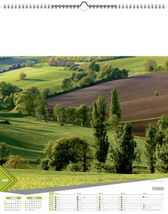 Calendriers publicitaires feuillets France, Calendrier Pays de France 2