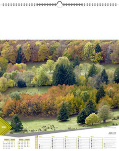 Calendriers publicitaires feuillets France, Calendrier Pays de France 7