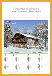 Calendriers publicitaires régions, Habitat Régional 4