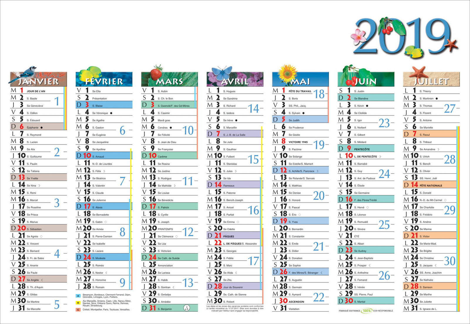 calendriers