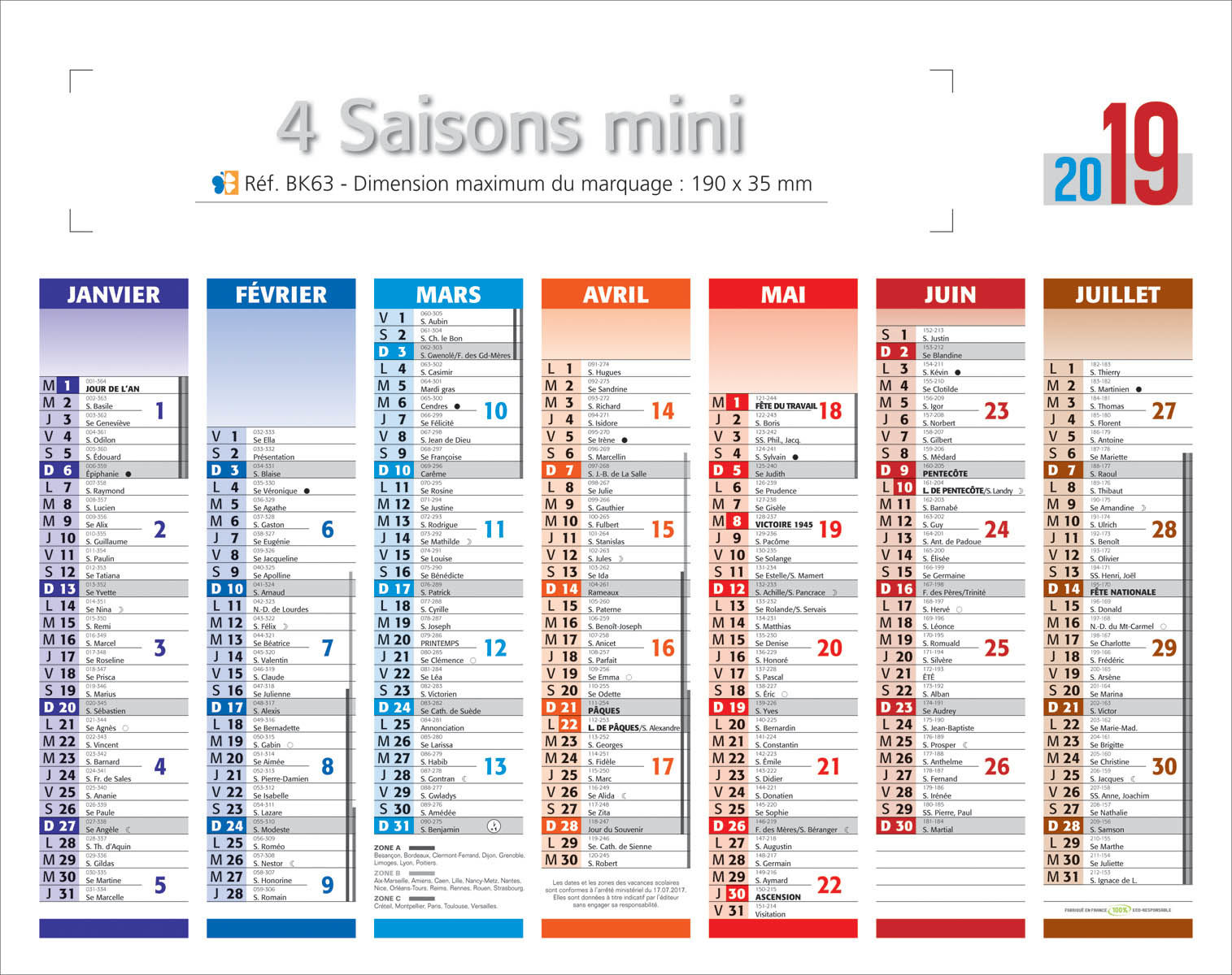 calendriers