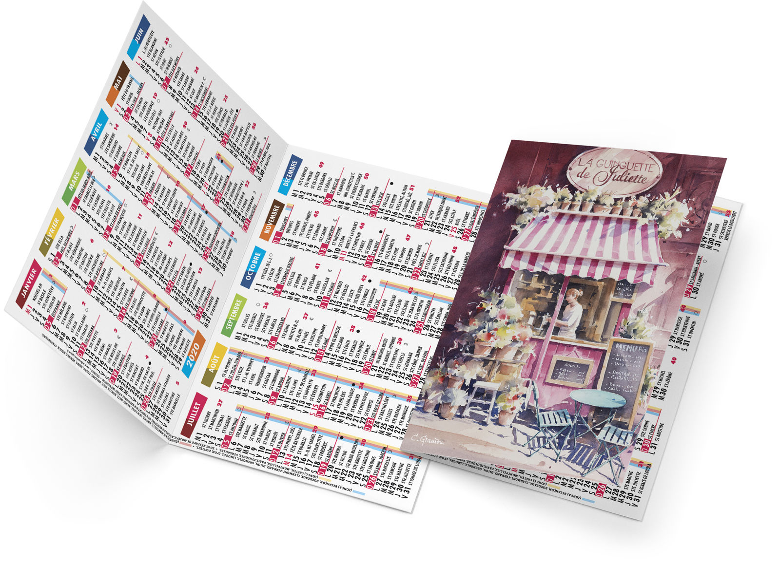 Calendrier de poche personnalisé : Marco
