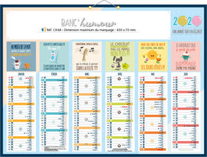 calendrier publicitaire de banque humour