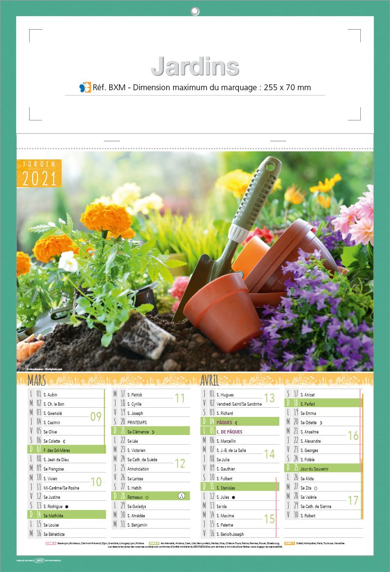 Calendriers bancaires - Bouchut Papeterie