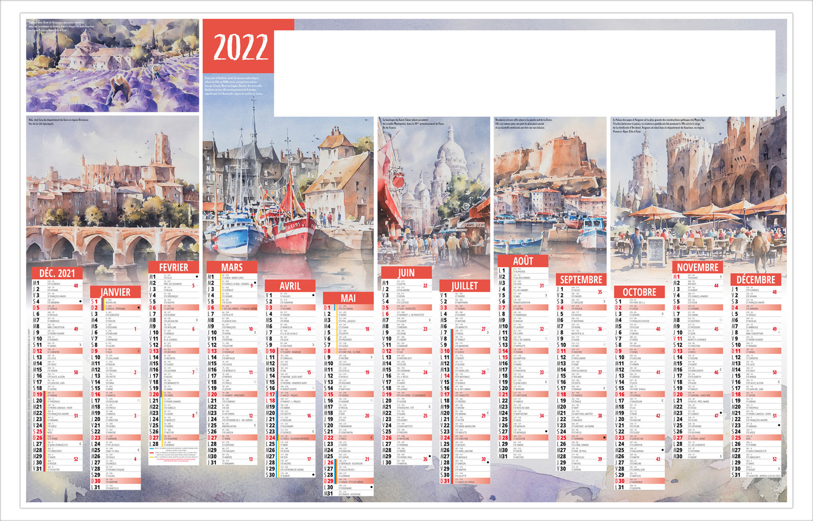 Calendrier 2023 Christian Graniou Calendrier Bancaire Publicitaire Patrimoine 670 X 430 | Calendrier Bancaire  A Personnaliser
