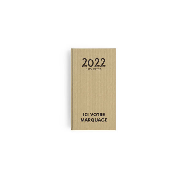 Agenda personnalisable Emboite mini - kraft 2022