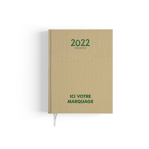 Agenda personnalisée Emboite voyage - kraft 2022