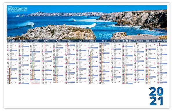 Calendrier bancaire publicitaire | Breton - 470 x 290 Calendrier bancaire publicitaire | Breton - 470 x 290