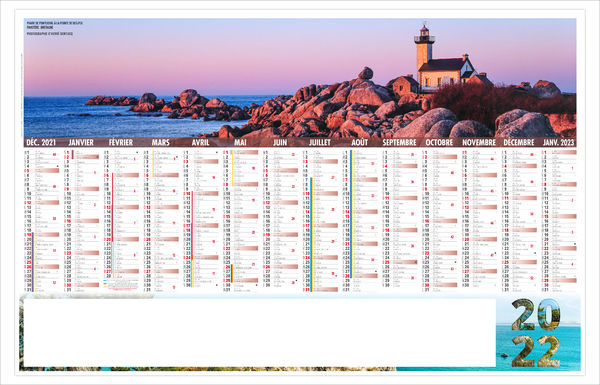Calendrier Cap Greffier 2023 Calendrier Bancaire Publicitaire Breton 670 X 430 | Calendrier Bancaire A  Personnaliser