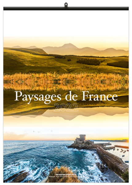 Calendrier illustré personnalisable - Paysage de France - 300 x 420