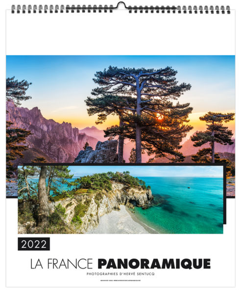 Calendrier illustré publicitaire - La France panoramique - 480 x 580