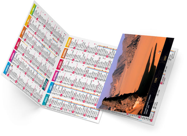Calendrier poche personnalise cesar 110 x 156 | Calendrier publicitaire
