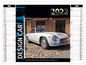 Calendrier 2 en 1 publicitaire - Design car - 330 x 470 2