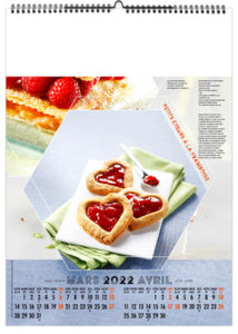 Calendrier illustré personnalisable - Plats et desserts - 210 x 290 4