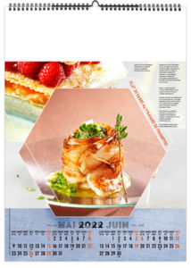 Calendrier illustré personnalisable - Plats et desserts - 210 x 290 5