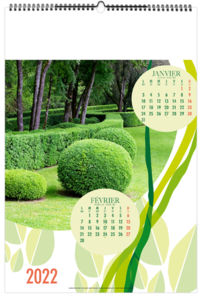 Calendrier Illustré personnalisable - Rendez - vous au jardin - 210 x 290 3