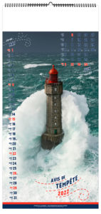 Calendrier illustré personnalisé - Avis de tempête - 210 x 450 4