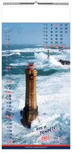 Calendrier illustré personnalisé - Avis de tempête - 210 x 450 5