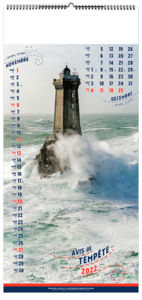 Calendrier illustré personnalisé - Avis de tempête - 210 x 450 7