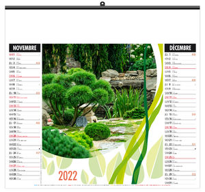 Calendrier illustré publicitaire - Éco jardins - 480 x 450 12
