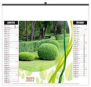 Calendrier illustré publicitaire - Éco jardins - 480 x 450 6