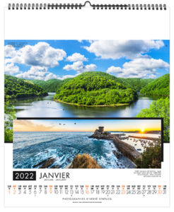 Calendrier illustré publicitaire - La France panoramique - 480 x 580 1