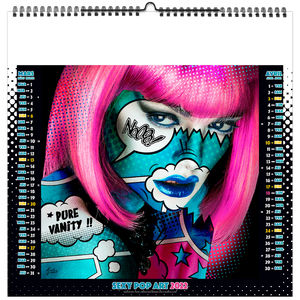 Calendrier illustré publicitaire - Sexy Pop Art - 330 x 330 4