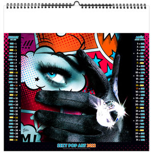 Calendrier illustré publicitaire - Sexy Pop Art - 330 x 330 6