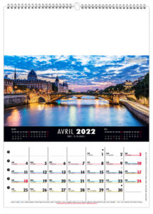 Calendrier mural personnalisable - France - 240 x 330 2