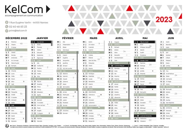 Mosaïque - calendrier personnalisé