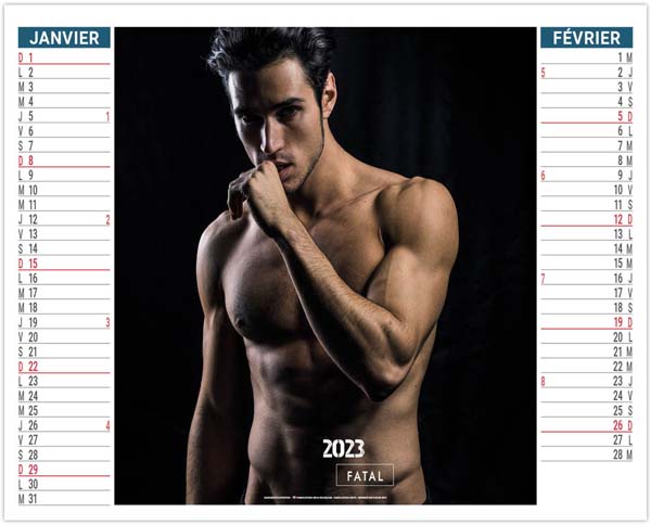 Calendrier 2 en 1 personnalisable - Fatal - 330 x 470