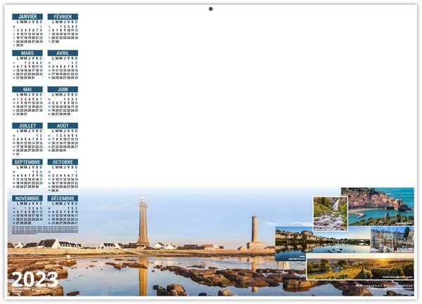 Calendrier Bancaire Effaçable Personnalisable Planning Tour de France - 700X500