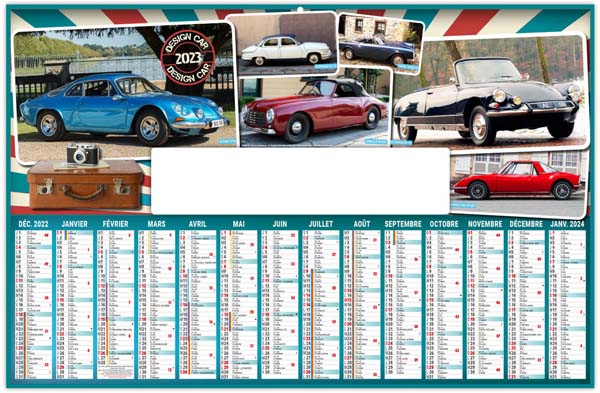 Calendrier bancaire personnalisable - Jacky - 470 x 290