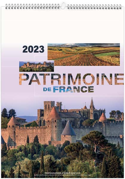 Calendrier illustré personnalisable - Patrimoine de France - 210 x 290