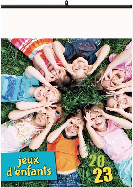 Calendrier illustré personnalisé - Jeux d'enfants - 210 x 290