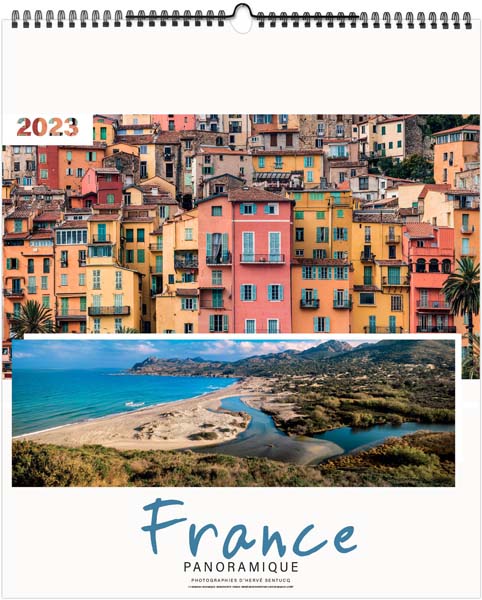 Calendrier illustré personnalisé - La France panoramique - 330 x 400
