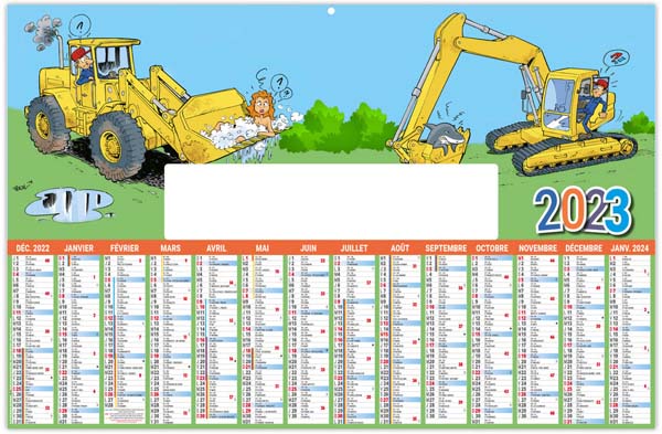 Calendrier Personnalisable Btp - 270X208