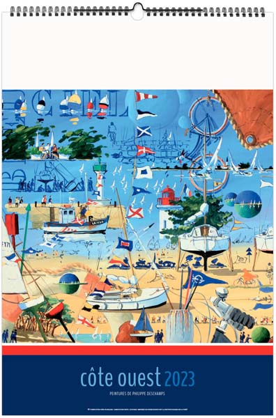 Calendrier Personnalisable Illustré Côte Ouest - 210X310