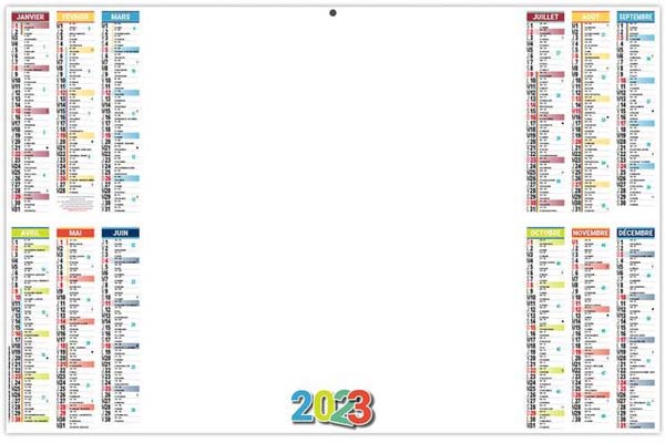Calendrier personnalisable - L'effaçable - 470 x 290