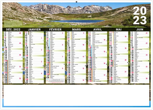 Calendrier Personnalisable Liberté Corse - 430X335