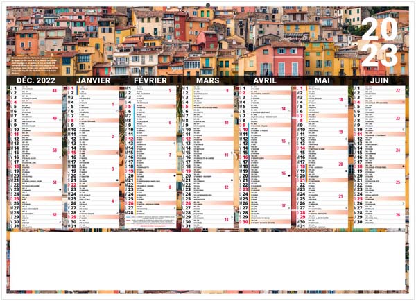 Calendrier Personnalisable Liberté Côte D'azur - 270X208