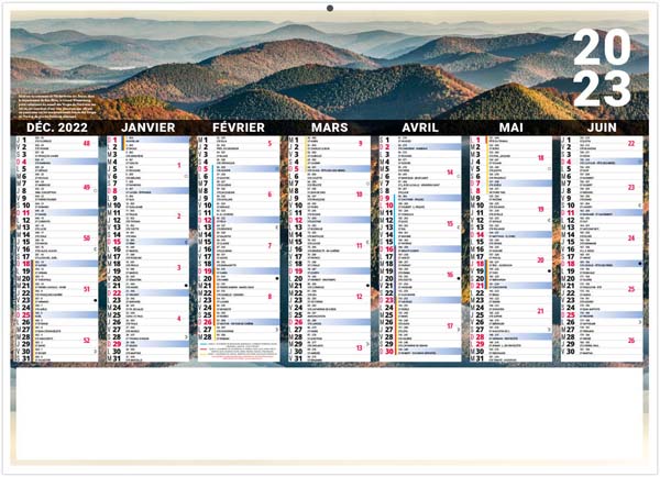 Calendrier Personnalisable Liberté Grand-Est 270X208
