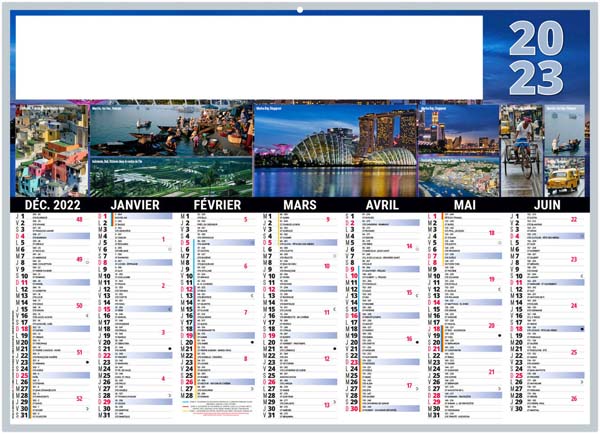 Calendrier Personnalisé Barnabe - 270X208