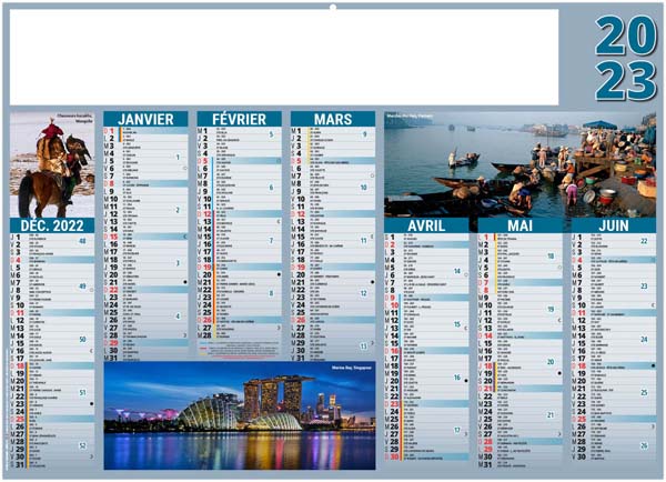 Calendrier Personnalisé Expeditions - 270X208