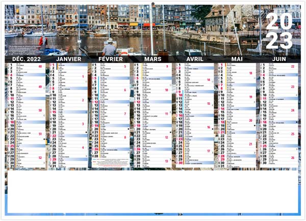 Calendrier Personnalisé Liberte Normandie - 270X208
